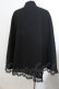 画像3: Jamieエーエヌケー / シャボ付きケープ  クロ O-26-01-20-017-0-JA-IG-OS (3)