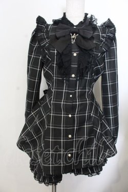 画像1: Secret Honey / アクセサリーリボンレースフリルセットアップ  クロ O-26-01-20-021-CA-OP-IG-OS