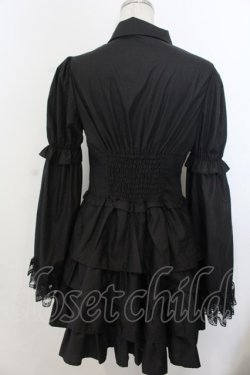 画像3: Jamieエーエヌケー / Bigおリボンお姫様ブラウス  クロ O-26-01-20-022-0-BL-IG-OS