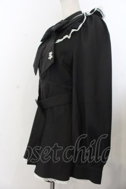 画像2: TRAVAS TOKYO / ロゴリボンフリルセットアップ  ブラック O-26-01-20-024-PU-OP-IG-OS