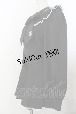 画像2: TRAVAS TOKYO / ロゴリボンフリルセットアップ  ブラック O-26-01-20-024-PU-OP-IG-OS