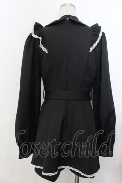 画像3: TRAVAS TOKYO / ロゴリボンフリルセットアップ  ブラック O-26-01-20-024-PU-OP-IG-OS