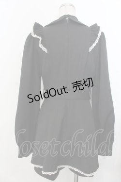 画像3: TRAVAS TOKYO / ロゴリボンフリルセットアップ  ブラック O-26-01-20-024-PU-OP-IG-OS