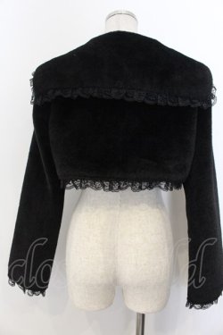 画像3: Ank Rouge / ショートファーボレロコート  クロ O-26-01-20-025-CA-JA-IG-OS