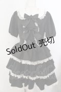 Jamie エーエヌケー / お姫様ジャージワンピース  クロ×シロ O-26-01-20-026-LO-OP-IG-OS