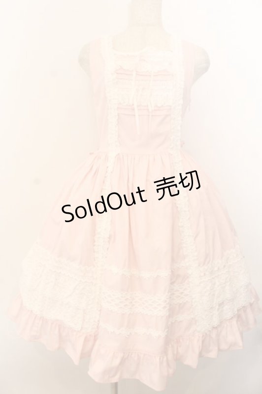 画像1: BABY,THE STARS SHINE BRIGHT / レースフリルジャンパースカート  ピン O-26-01-20-028-BA-OP-IG-OS (1)