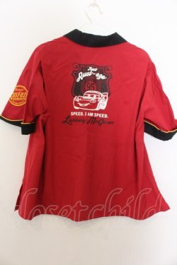 画像2: Secret Honey / ボーリングシャツ   アカ×クロ O-26-01-20-030-CA-BL-IG-OS