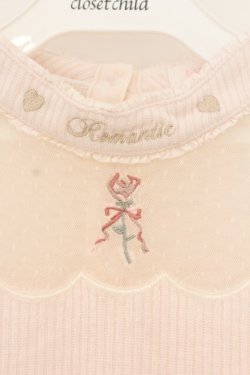 画像2: LIZ LISA / チョーカー風刺繍リブトップス  ピンク O-26-01-22-027-LO-TO-IG-OS