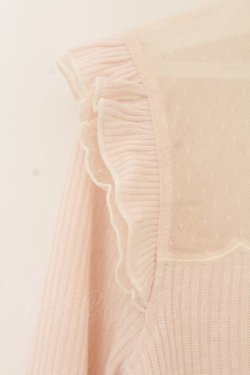 画像3: LIZ LISA / チョーカー風刺繍リブトップス  ピンク O-26-01-22-027-LO-TO-IG-OS