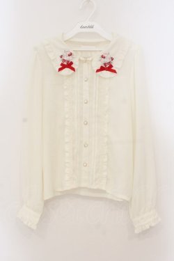 画像1: LIZ LISA / ベリーブーケ刺繍ブラウス  ピンク O-26-01-22-003-LO-BL-IG-OS