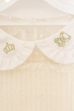 画像2: LIZ LISA / リボンベアーリブペタトップス  オフシロ O-26-01-22-032-LO-SK-IG-OS