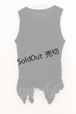 画像3: PEACE NOW / ウィングクロスタンク  ブラック×ゴールド O-26-01-22-035-PU-TO-IG-OS