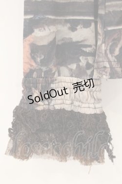 画像3: OZZ ANGELO / 絵画柄スタンドネックブラウス  ベージュ O-26-01-22-039-OO-BL-IG-OS