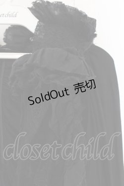 画像2: h.NAOTO / レースガーゼボレロ  ブラック O-26-01-22-040-HN-TO-IG-OS