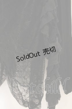 画像3: h.NAOTO / レースガーゼボレロ  ブラック O-26-01-22-040-HN-TO-IG-OS