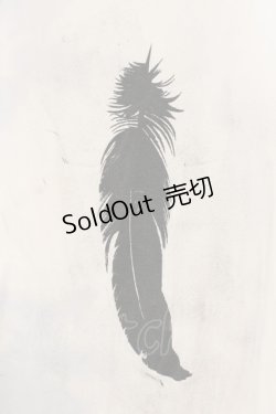 画像2: h.NAOTO / 羽プリントタンクトップ  ホワイト×ブラック O-26-01-22-041-HN-TO-IG-OS