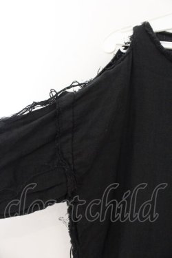 画像2: KASEI / ガーゼシャツ  ブラック O-26-01-22-047-PU-TO-IG-OS