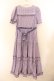 画像4: Maria pipi / セーラーカラーチェックレースドレス  パープル O-26-01-22-056-EL-OP-OW-OS (4)