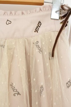 画像2: LIZ LISA / チョコペン柄メッシュスカパン  アイボリー O-26-01-22-005-LO-PA-IG-OS