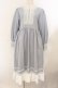 画像1: marcHenTica / カテリーナワンピース (採寸をご確認ください) くすみブルー O-26-01-22-067-LO-OP-OW-OS (1)