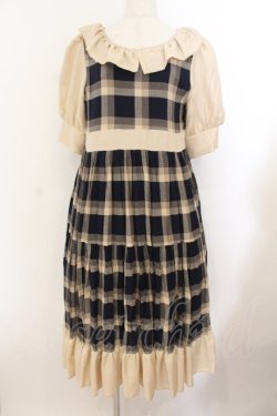 画像1: marcHenTica / アンナワンピース サイズ(採寸をご確認ください) ブラウン O-26-01-22-070-LO-OP-OW-OS