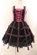 画像1: h.NAOTO / Rose Bird Cage Dress ジャンパースカート  ピンク×ブラック O-26-01-22-072-HN-OP-IG-OS (1)
