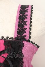 画像3: h.NAOTO / Rose Bird Cage Dress ジャンパースカート  ピンク×ブラック O-26-01-22-072-HN-OP-IG-OS (3)