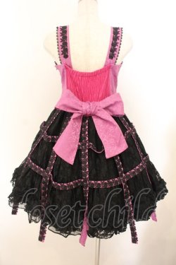 画像6: h.NAOTO / Rose Bird Cage Dress ジャンパースカート  ピンク×ブラック O-26-01-22-072-HN-OP-IG-OS