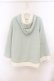 画像4: axes femme / パール裏ボアニットポンチョ F ミント O-26-01-22-077-AX-TO-OW-OS (4)
