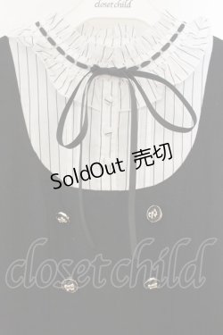 画像2: axes femme POETIQUE / 姫袖風ジャンパースカートドッキングワンピース M クロ O-26-01-22-078-AX-OP-OW-OS