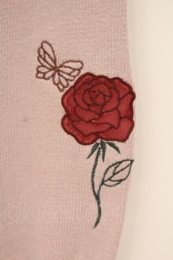 画像2: axes femme / ローズ・ステンドグラスカーディガン F ピンク O-26-01-22-081-AX-TO-OW-OS