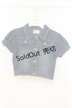 画像1: LIZ LISA / パフスリーブデニムジャケット  インディゴ O-26-01-22-008-LO-JA-IG-OS