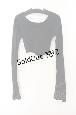 画像3: KASEI / ロングスリーブショートカッソー L ブラック O-26-01-22-087-PU-TO-IG-ZT577