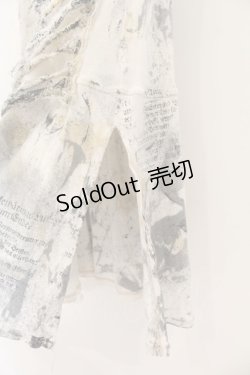 画像4: DARK RED  RUM / プリントダメージキャミソール  ホワイト× O-26-01-22-089-HN-TO-IG-OS