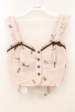 画像1: LIZ LISA / チョコペン柄ビスチェ  アイボリー O-26-01-22-009-LO-TO-IG-OS