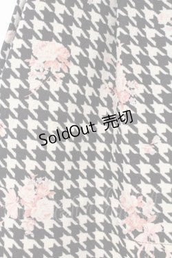 画像2: LIZ LISA / 千鳥花柄タックスカート  クロ×シロ O-26-01-22-010-LO-SK-IG-OS