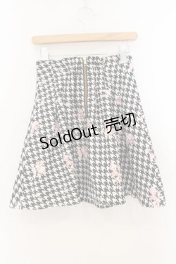 画像3: LIZ LISA / 千鳥花柄タックスカート  クロ×シロ O-26-01-22-010-LO-SK-IG-OS