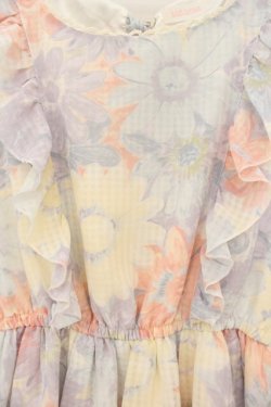 画像2: LIZ LISA / バックリボンフラワーワンピース  サックス O-26-01-22-011-LO-OP-IG-OS