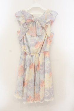 画像3: LIZ LISA / バックリボンフラワーワンピース  サックス O-26-01-22-011-LO-OP-IG-OS