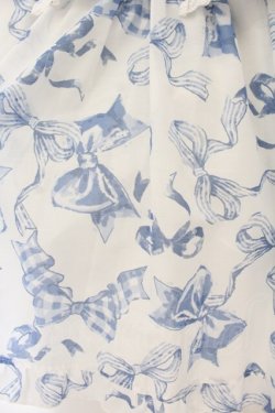 画像3: LIZ LISA / リボン柄ワンピース  シロ×サックス O-26-01-22-012-LO-OP-IG-OS