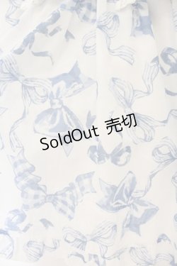 画像3: LIZ LISA / リボン柄ワンピース  シロ×サックス O-26-01-22-012-LO-OP-IG-OS