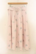 LIZ LISA / マーガレットブーケ柄スカート  ピンク O-26-01-22-014-LO-SK-IG-OS