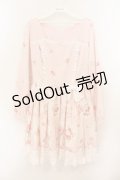LIZ LISA / スウィートプレートワンピース  ピンク O-26-01-22-016-LO-OP-IG-OS