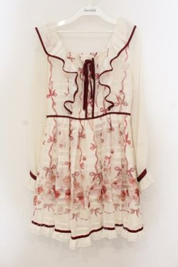 画像1: LIZ LISA / イングリッシュローズワンピース  オフシロ×アカ O-26-01-22-018-LO-OP-IG-OS