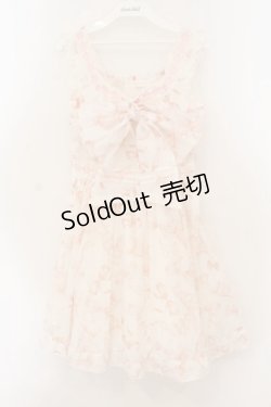 画像1: LIZ LISA / リボン柄ワンピース  シロ×ピンク O-26-01-22-023-LO-OP-IG-OS