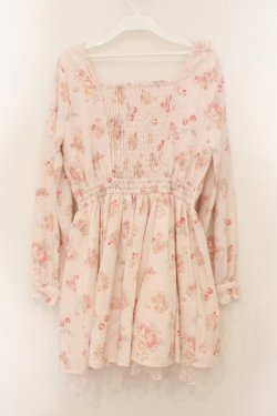 画像4: LIZ LISA / キャットチェリーワンピース  ピンク O-26-01-22-024-LO-OP-IG-OS