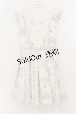 画像1: LIZ LISA / フラワーシャンデリアジャンスカ  アイボリー×サックス O-26-01-22-026-LO-OP-IG-OS