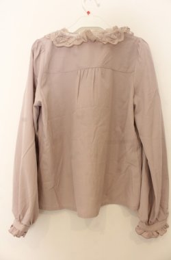 画像2: axes femme POETIQUE / リボン襟フリルブラウス M ピンク O-26-01-23-052-AX-BL-OW-OS