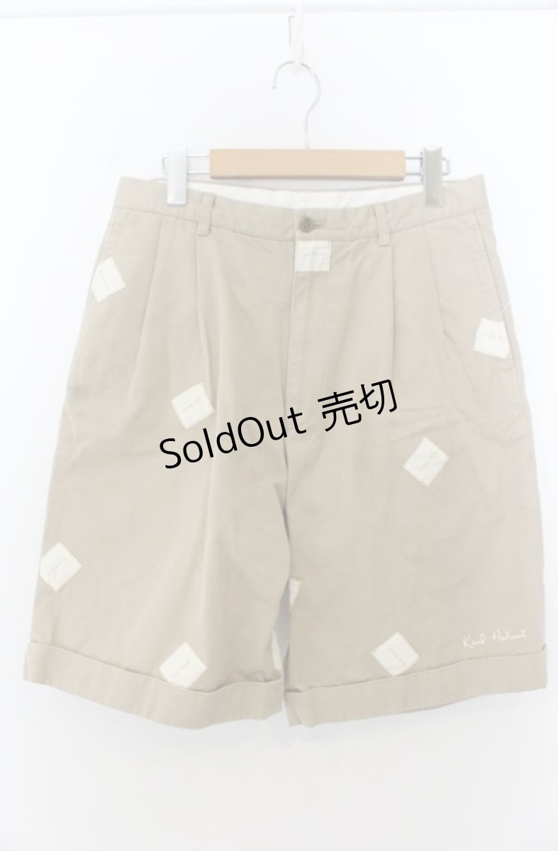 画像1: Karl Helmut / パッチハーフチノパンツ L ベージュ O-26-01-23-006-EL-PA-YM-ZT139 (1)