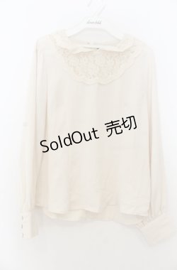 画像1: an another angelus / レースヨーク衿付きプルオーバーブラウス F アイボリー O-26-01-23-055-CA-BL-OW-ZT604